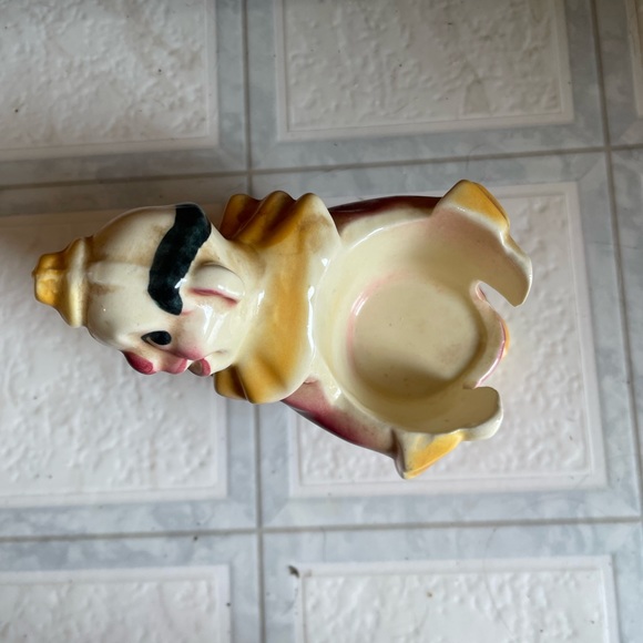 Vintage Shawnee Art Pottery Porcelain Jo Jo the Clown Votive or Plant Holder - Picture 2 of 5